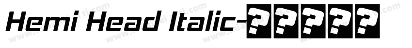 Hemi Head Italic字体转换